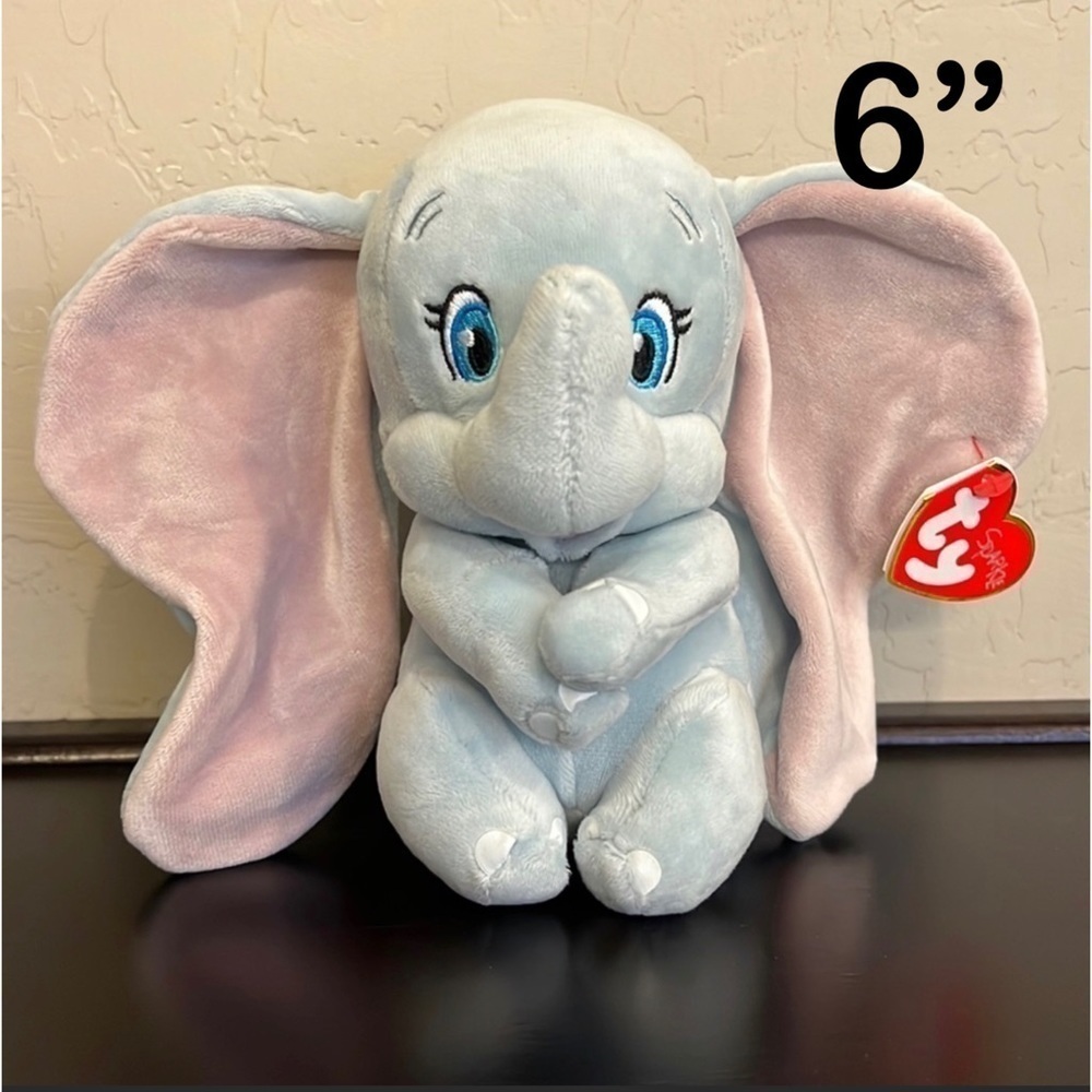 TY Sparkle Disney Dumbo soft plush toy, NWt